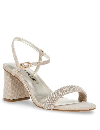 Anne Klein Adaline Jurken Sandal Hakken Zilver Goud | NLJBT94268