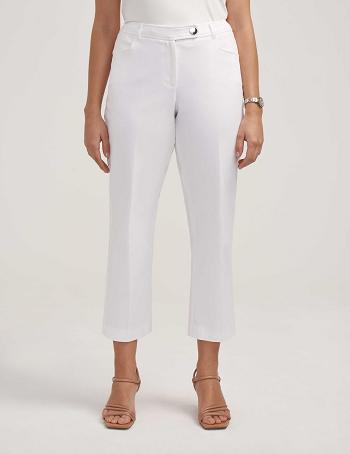 Anne Klein Anne Contour Stretch Bowie Pant Fijn Wit | NLZDE26745