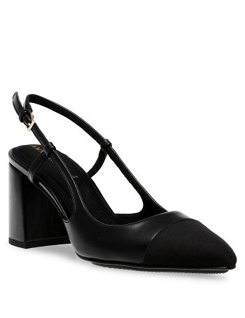 Anne Klein Brinlee Sling Back Pump Hakken Zwart | SNLVO32802