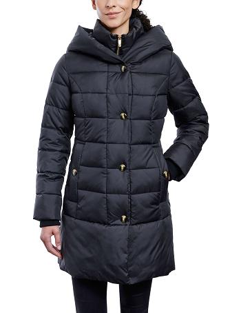 Anne Klein Consider It Snap Front Puffer Jacket Bovenkleding Zwart | NLNZX80017