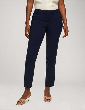 Anne Klein Contour Stretch Bowie Pant Broek Blauw | NLZPD33957