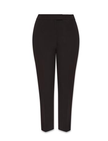 Anne Klein Contour Stretch Bowie Pant Grote Maat Zwart | MNLFT75729