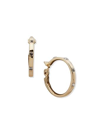 Anne Klein Gold-Tone 38mm Hoop Clip Earring Goud | ANLDF13190