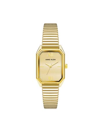 Anne Klein Iconic Octagonal Case Bracelet Watch Rechthoekig Goud | UNLTG61791