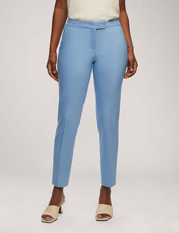 Anne Klein Katoenen Double Weave Bowie Pant Broek Blauw | NLQAV88797