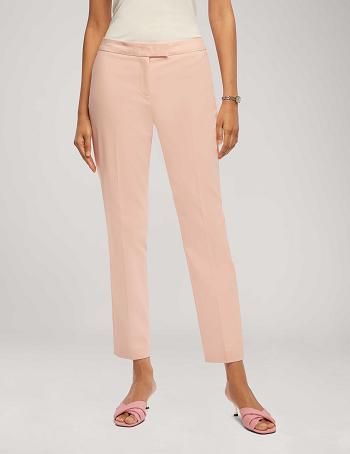 Anne Klein Katoenen Double Weave Bowie Pant Broek Roze | TNLPQ29891