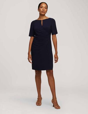 Anne Klein Klassieke Side Pleat Jurken Blauw | DNLVO87590