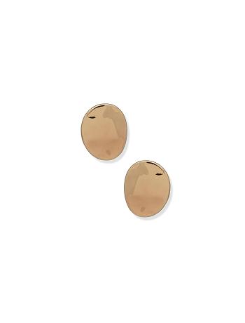 Anne Klein Liquid Metal Button Earring Goud | NLCVG79656