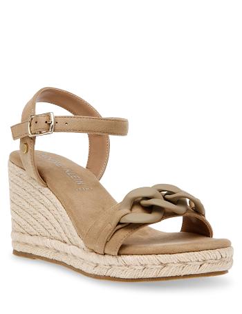 Anne Klein Melluso Jurken Wedges Sandalen Beige | PNLQX41114