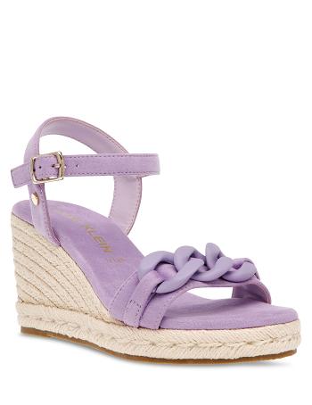 Anne Klein Melluso Jurken Wedges Sandalen Paars | QNLWA95142