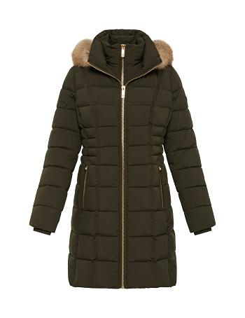 Anne Klein Met Capuchon Puffer Coat Bovenkleding Diepgroen | ENLVG79830