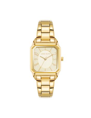 Anne Klein Modern Square Case Watch Metalen Goud | NLNEJ80140