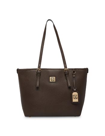 Anne Klein Perfect Lion Logo Tote Tassen Chocola | YNLVQ42374