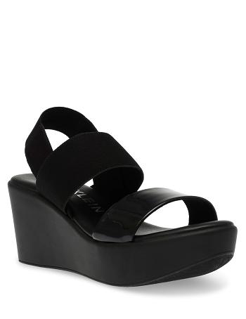 Anne Klein Praga Platform Sandals Sleehakken Zwart | TNLWZ94635