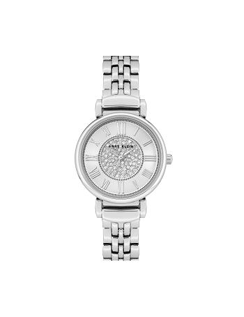 Anne Klein Premium Crystal Dial Watch Metalen Zilver | MNLFT11872