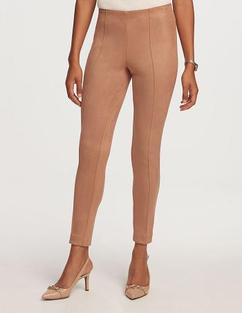 Anne Klein Pull On Hollywood Slim Ankle Pant Broek Beige | NLNEJ71928