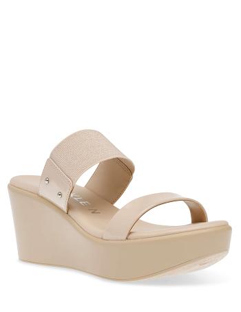 Anne Klein Pylos Platform Sandalen Beige | TNLWZ70916