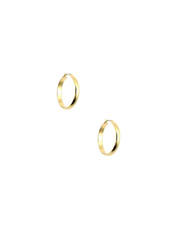 Anne Klein Small Gold-Tone Hoop Doorboorde oorbellen Goud | NLCVG91035