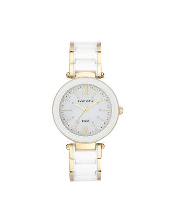 Anne Klein Solar Powered Keramiek Watch Beschouwd Wit | XNLBH46779