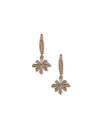 Anne Klein Starburst Drop Clip Earring Goud | NLJVR37813