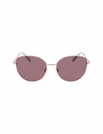 Anne Klein Trendy Sunglasses Ronde Goud | NLQAV85044