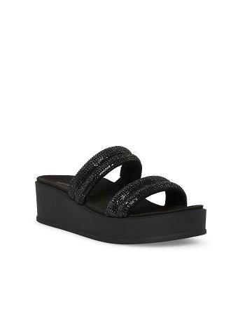 Anne Klein Vanny Platform Sandalen Zwart | NLQAV40311