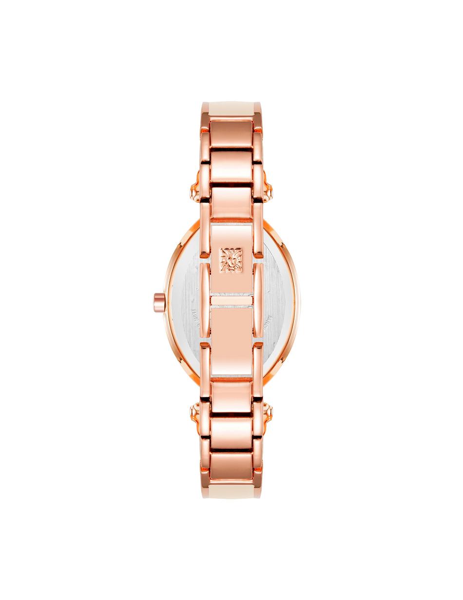 Anne Klein Accented Oval Bangle Watch Diamant Roze | NLJVR94388