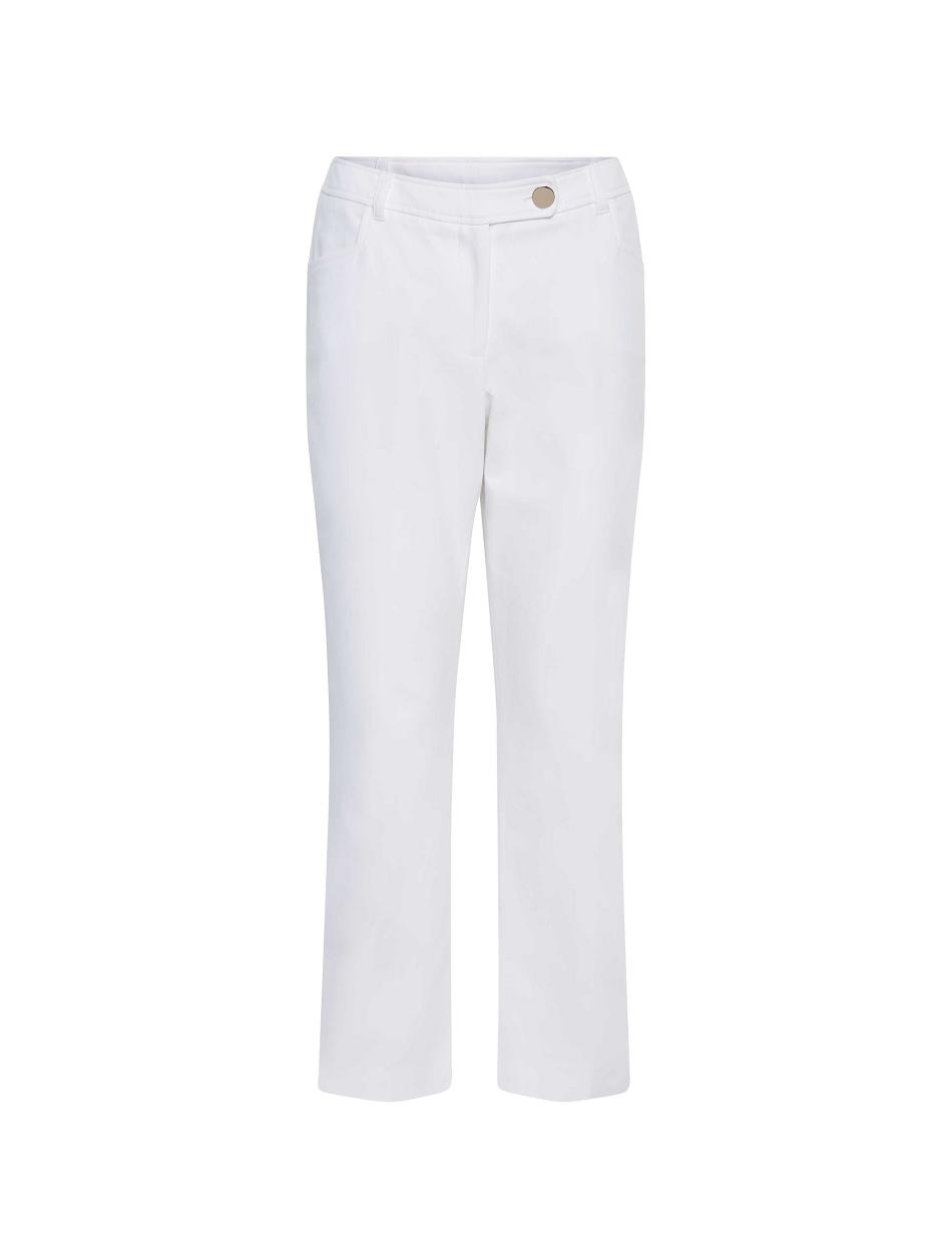 Anne Klein Anne Contour Stretch Bowie Pant- Clearance Broek Wit | UNLTG75007