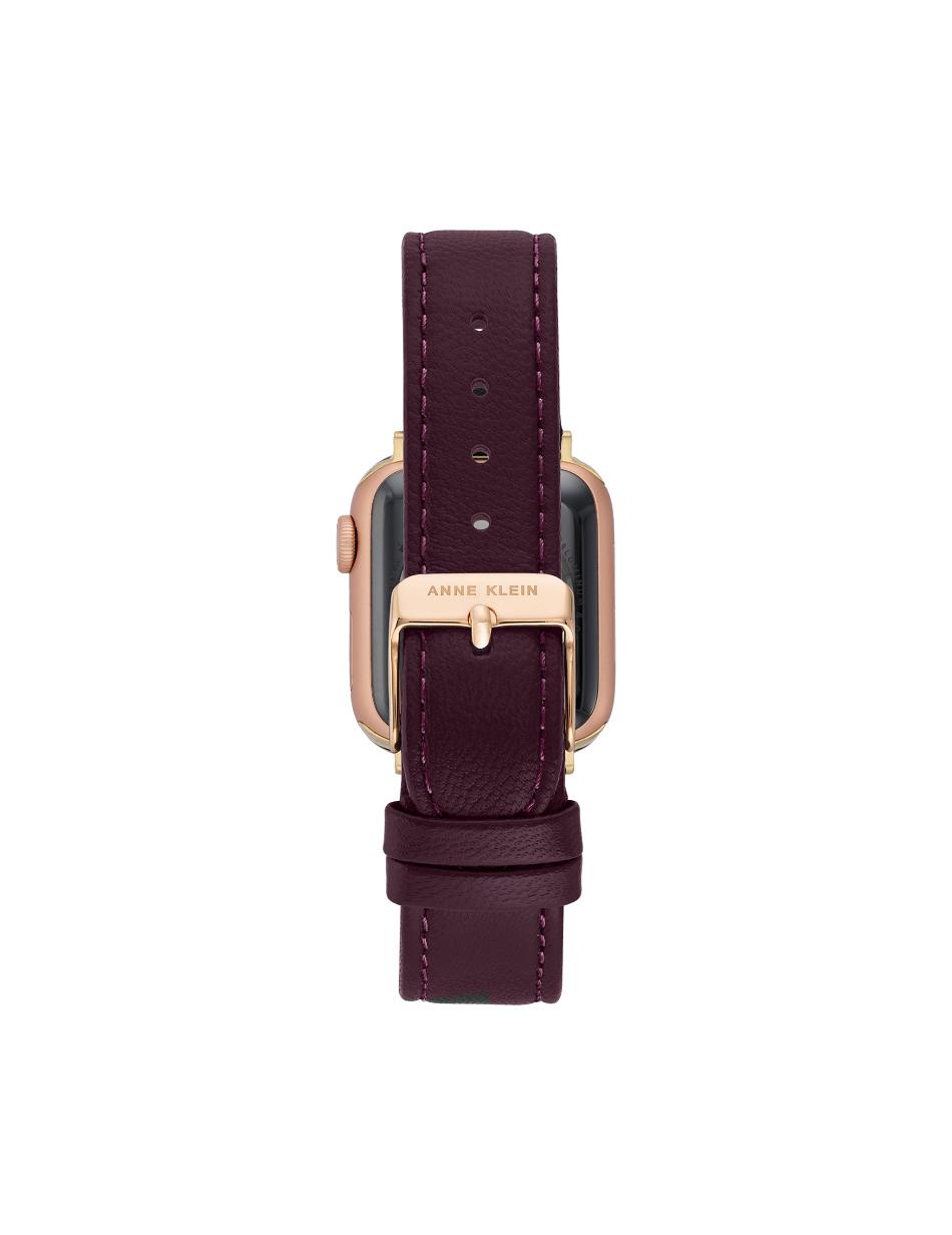 Anne Klein Band for Apple Watch® Leer Paars Zwart | QNLWA69780