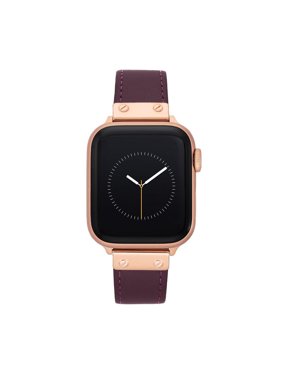 Anne Klein Band for Apple Watch® Leer Paars Zwart | QNLWA69780