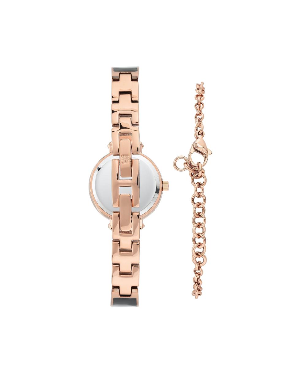 Anne Klein Bangle Watch With Bracelet Set Diamant Wit | NLJKU54231