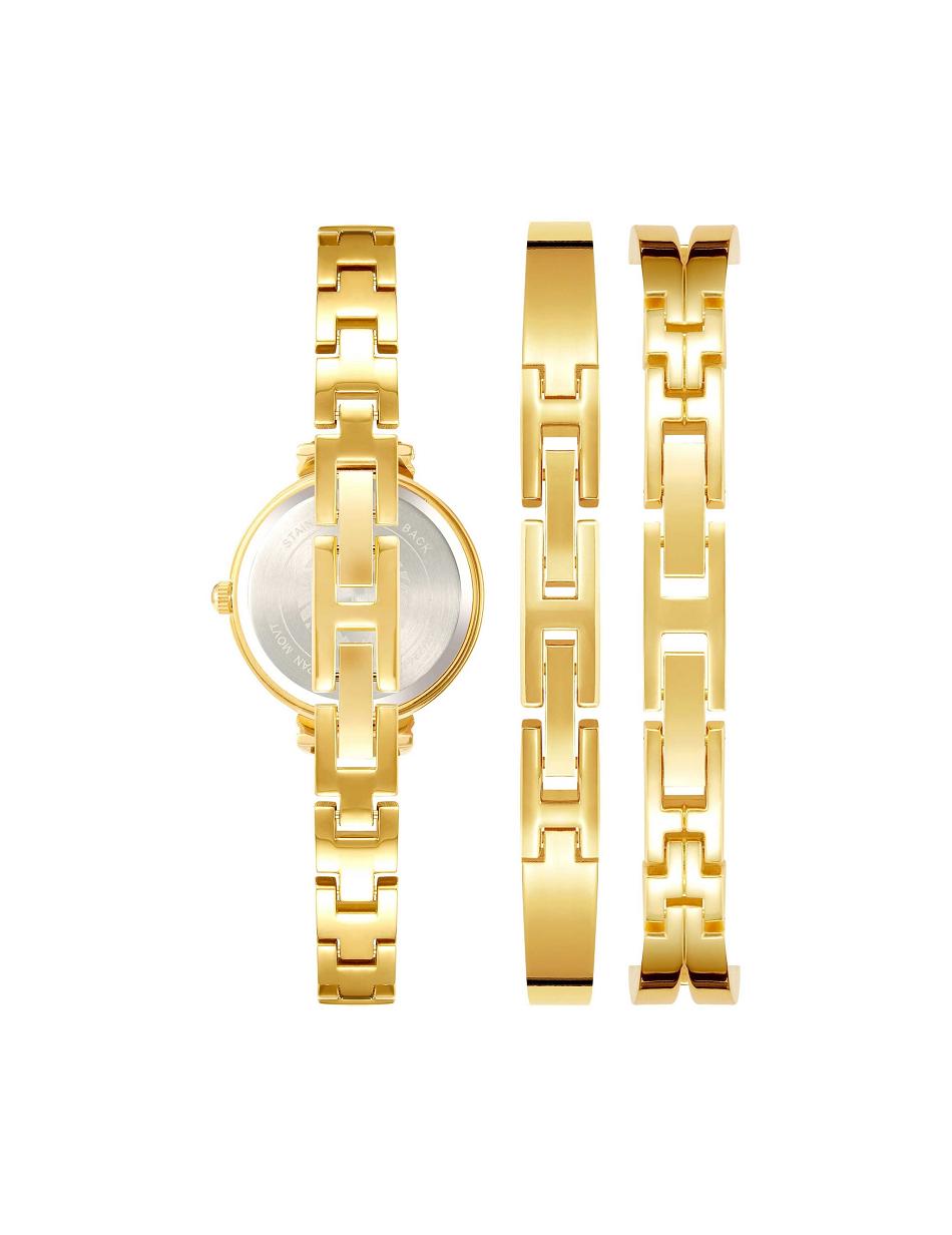 Anne Klein Bangle Watch and Bracelets Sets Lavendel Goud | TNLPQ53407