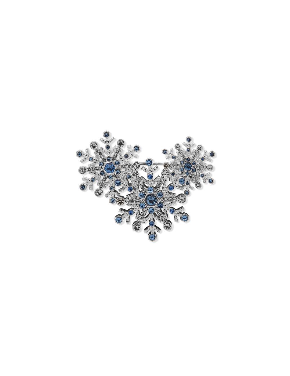 Anne Klein Box Pin Snowflake Cluster Broches Zilver | BNLSO12966