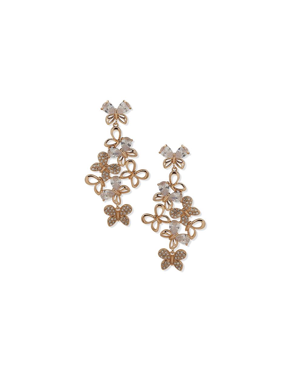 Anne Klein Butterfly Chandelier Earring Goud | PNLQX99996