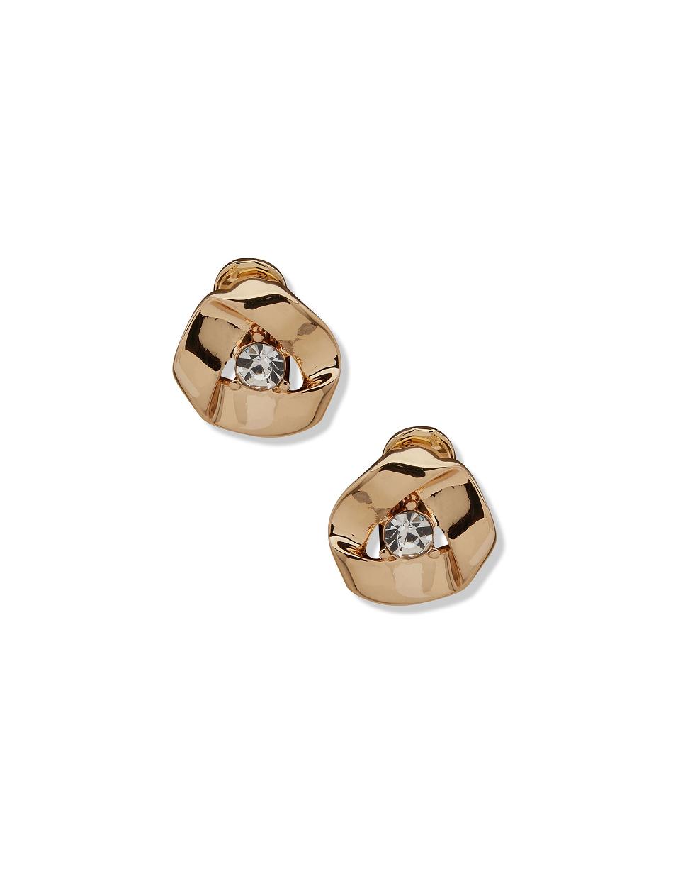 Anne Klein Button Clip On Earring Goud | ANLDF18042