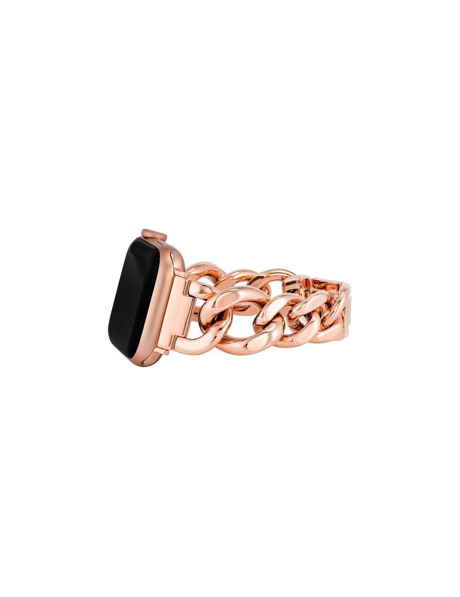 Anne Klein Chain Bracelet and Leren Band Set Apple Watch-accessoires Donkerblauw Roze Goud | NLQCS93936