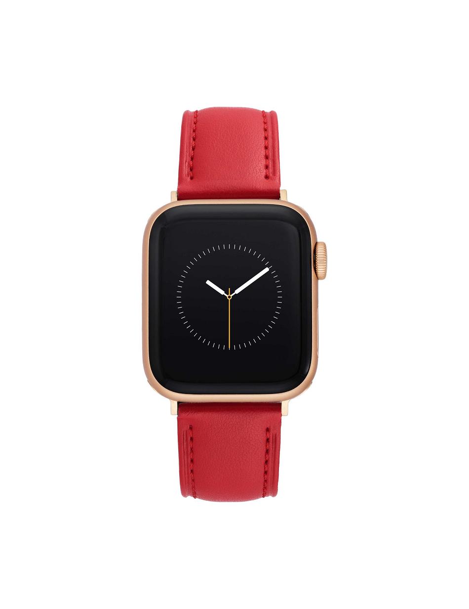 Anne Klein Considered Apple Peel Leren Band Apple Watch-accessoires Rood Roze Goud | GNLUC24484