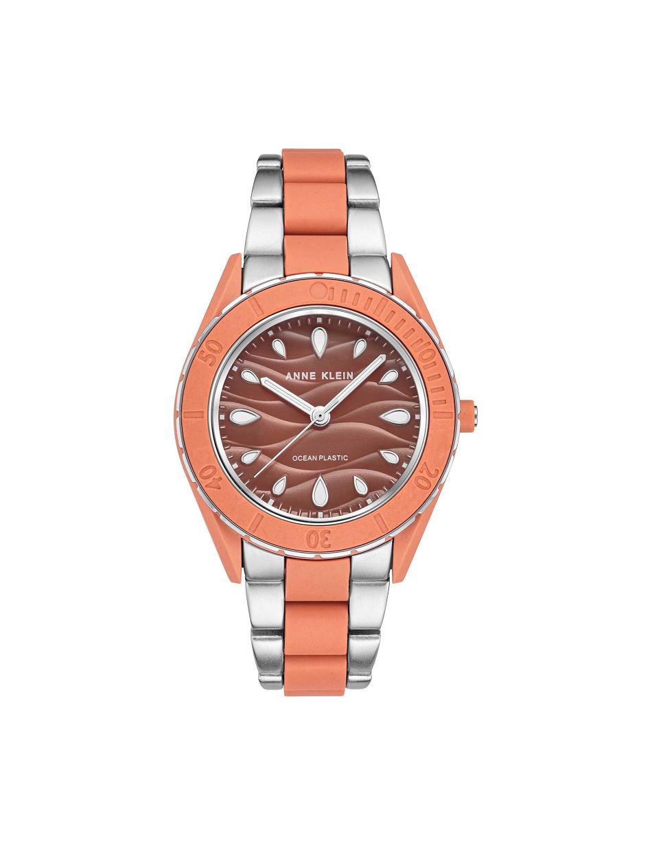 Anne Klein Considered Solar Recycled Bracelet Oceaan plastic horloges Koraal Zilver | NLXMI72261