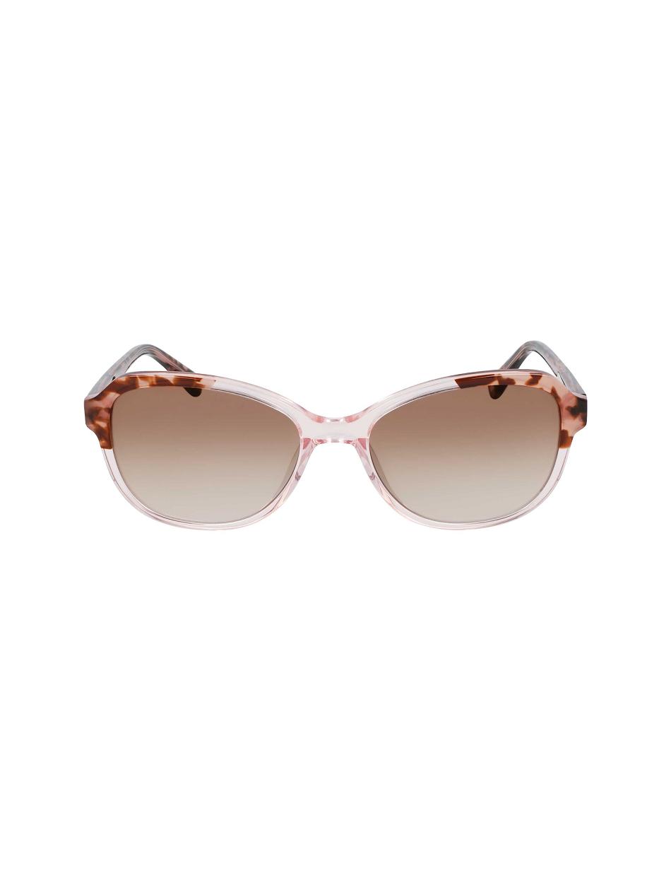 Anne Klein Crystal Oval Sunglasses Ronde Roze | ENLHC33665