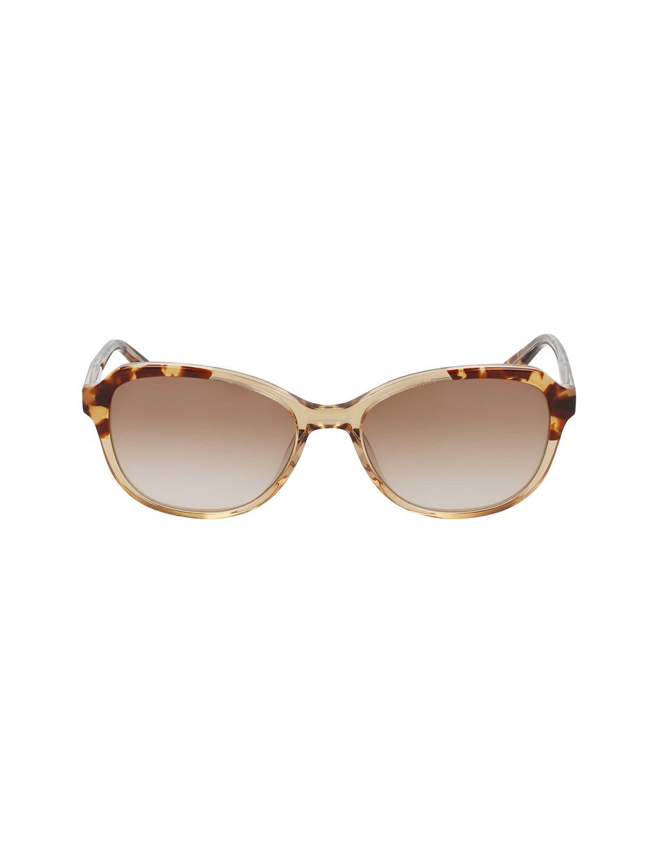 Anne Klein Crystal Oval Sunglasses Ronde Beige | NLZPD31110