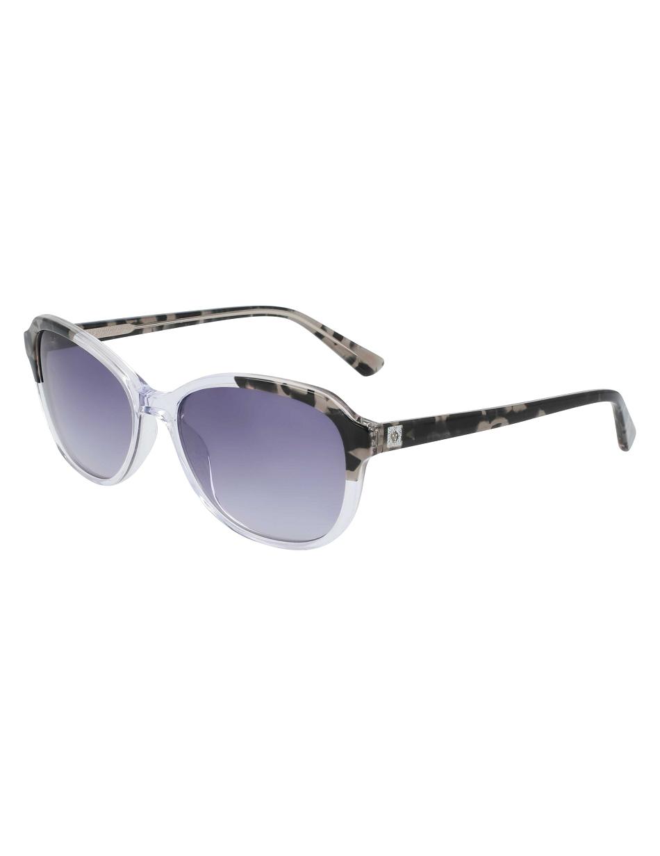 Anne Klein Crystal Oval Sunglasses Ronde Grijs | QNLWA45026