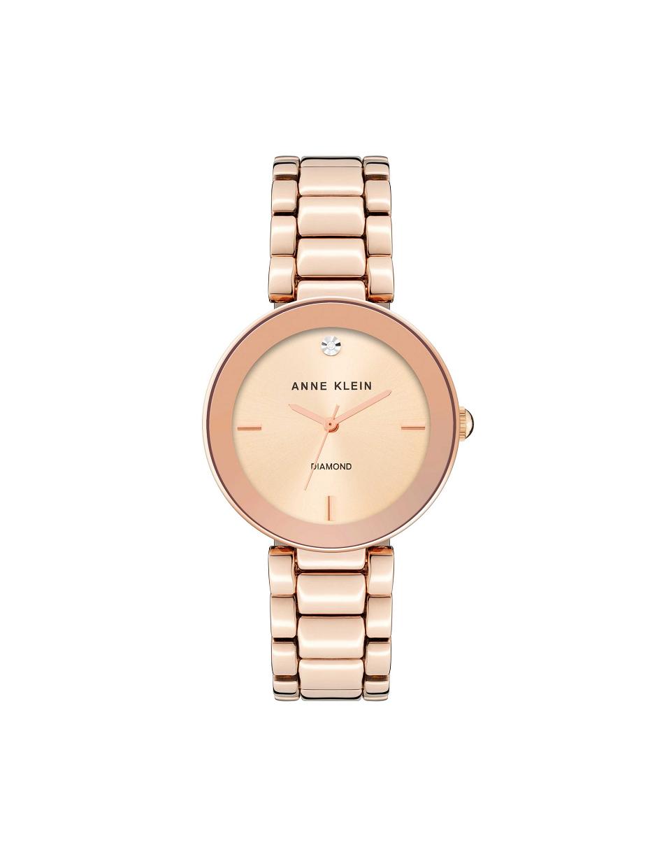 Anne Klein Dial Bracelet Watch Diamant Roze Goud | UNLTG24100