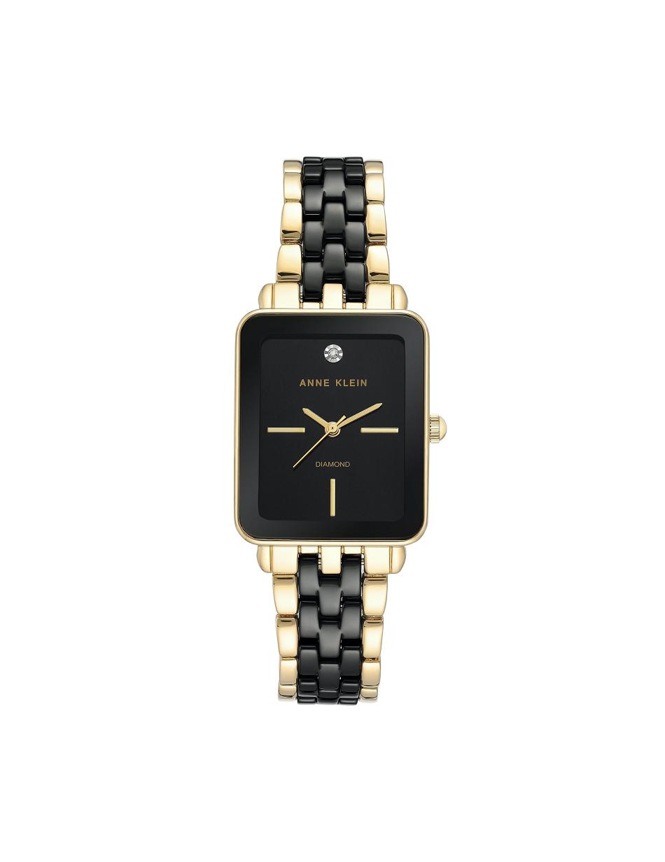 Anne Klein Diamond Dial Watch Keramiek Zwart | LNLSX77187