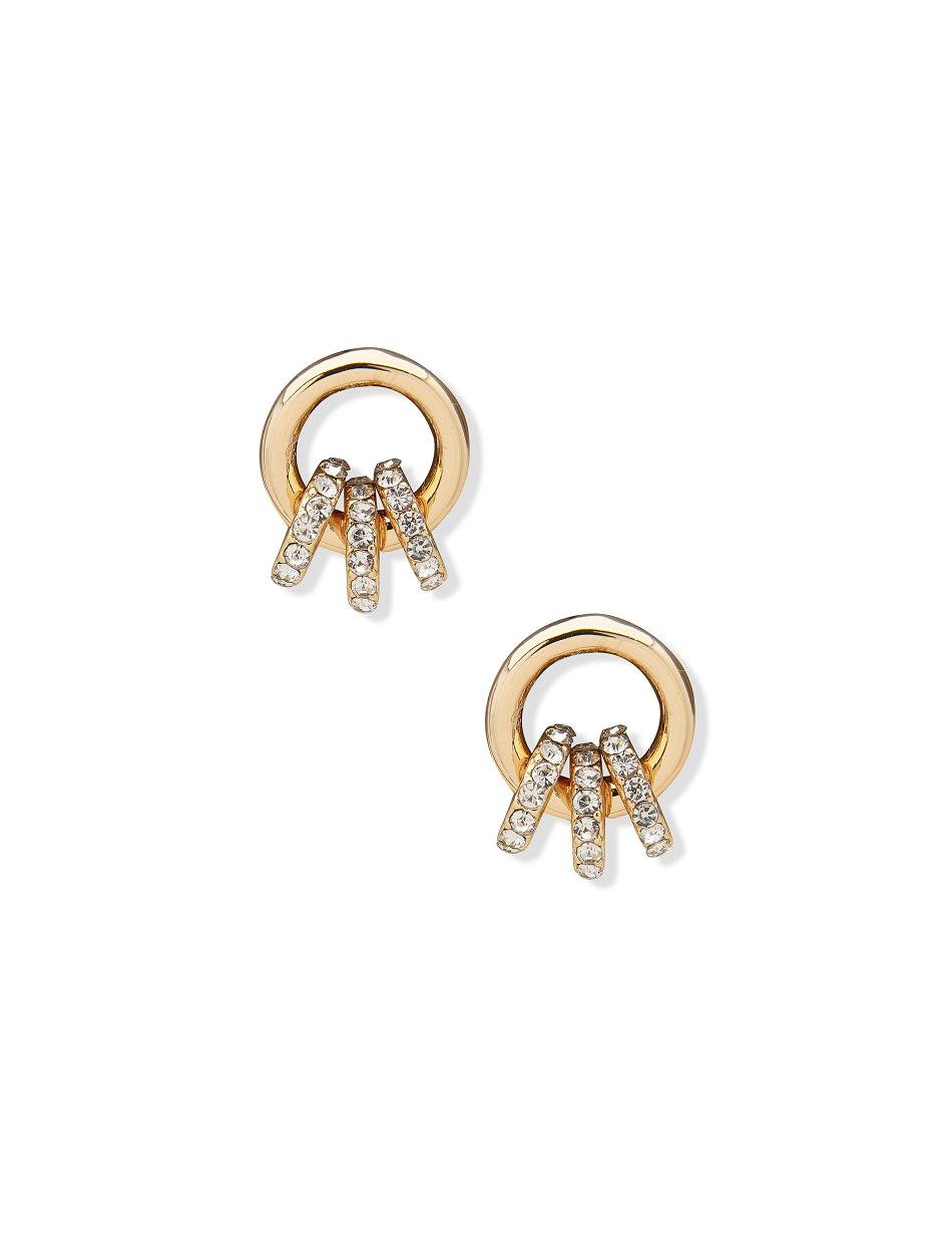 Anne Klein Drop with Mini Pave Hoops Earring Goud | ENLHC27480