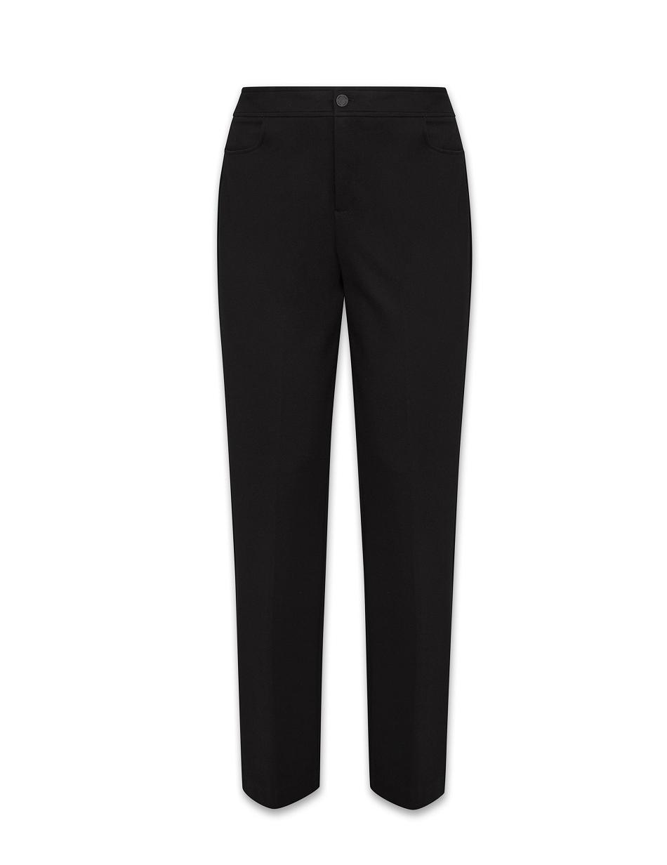 Anne Klein Flare Leg Compression Pant Grote Maat Zwart | NLZPD32806