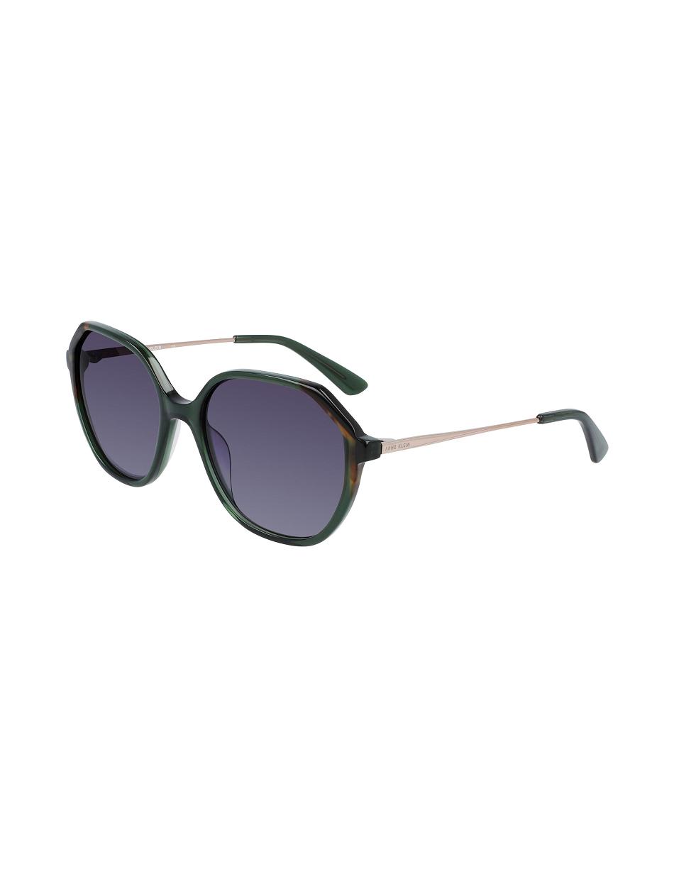 Anne Klein Geometric Sunglasses Extra groot Olijfgroen | XNLGW51272