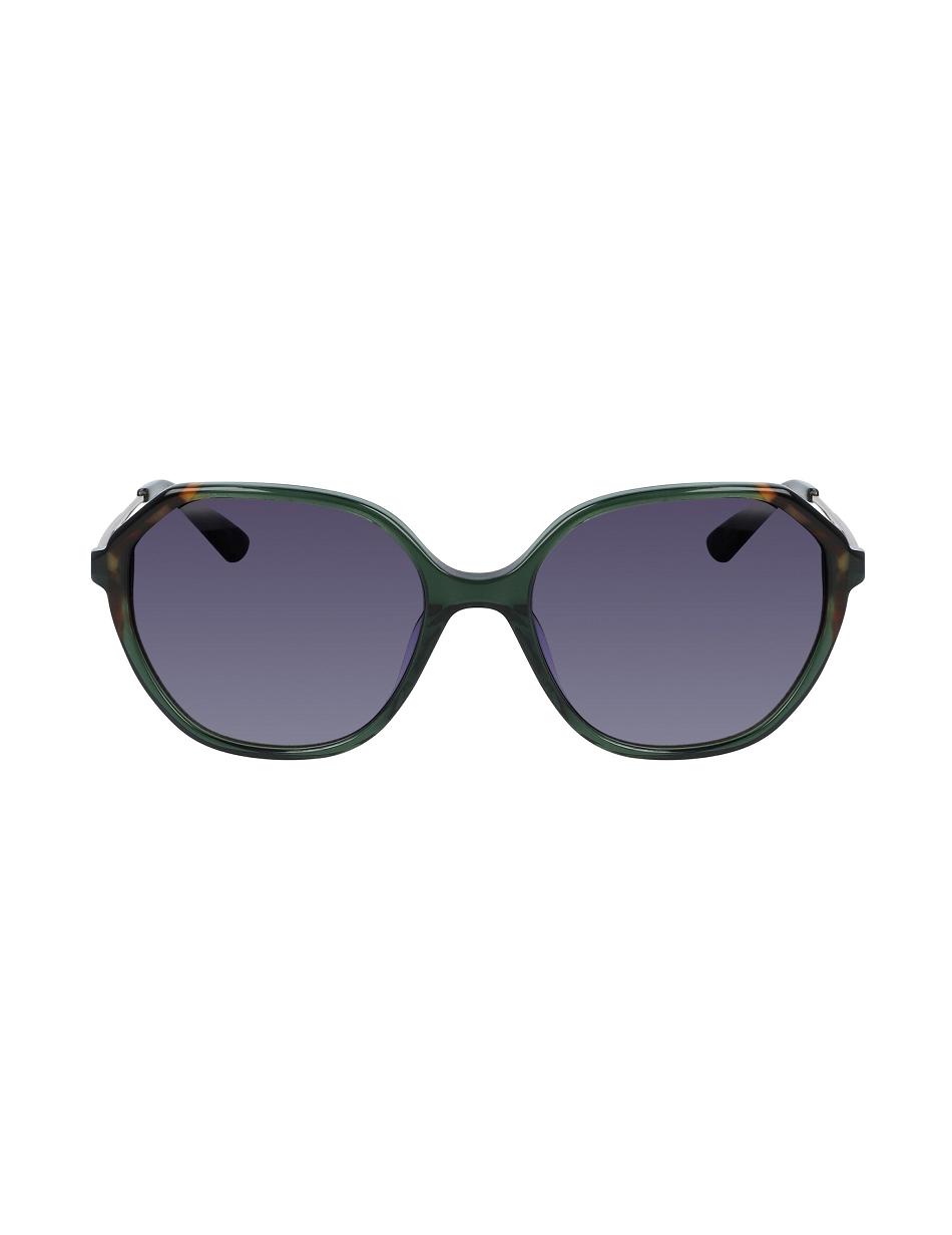 Anne Klein Geometric Sunglasses Extra groot Olijfgroen | XNLGW51272