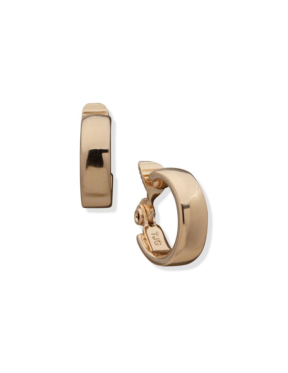 Anne Klein Gold-Tone Clip Hoop Earring Goud | MNLFT66338