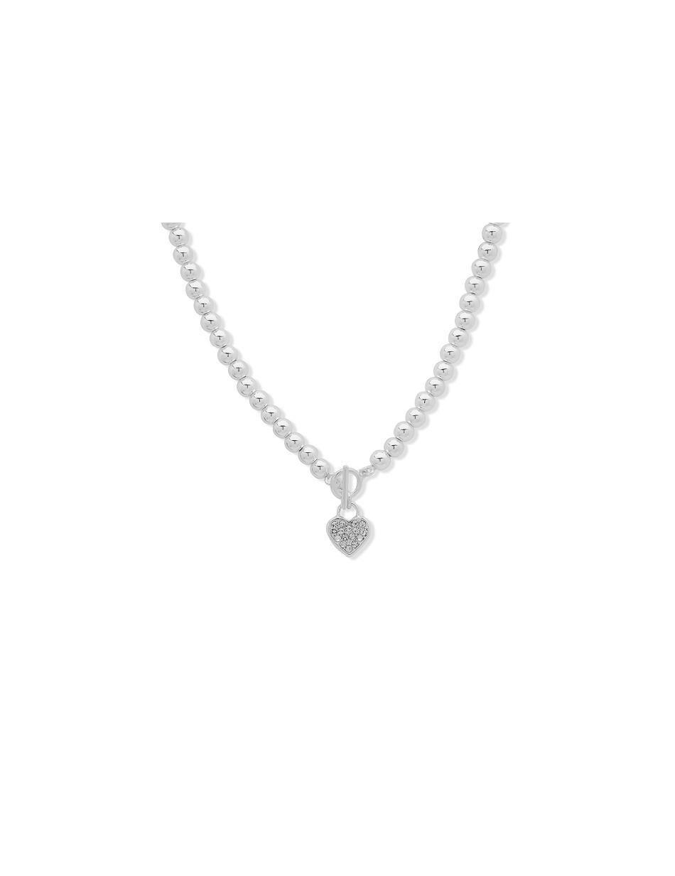 Anne Klein Heart Pendant Kettingen Zilver | QNLUV84424