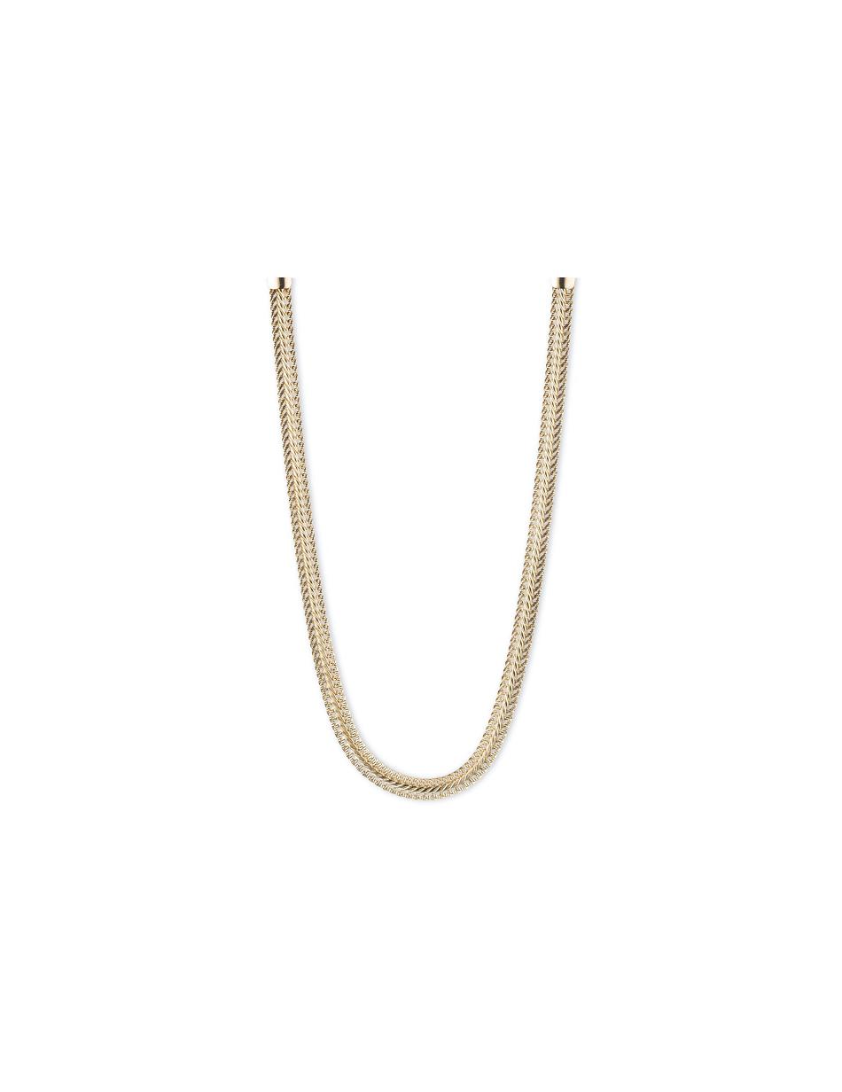 Anne Klein Herringbone Chain Kettingen Goud Zilver | LNLTR87025